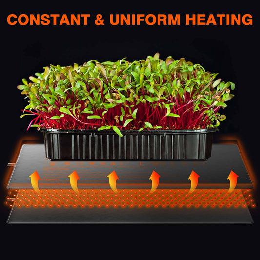 10”X20.75” Seedling Heat Mat & Controller Set Fast Germination & Rooting Support