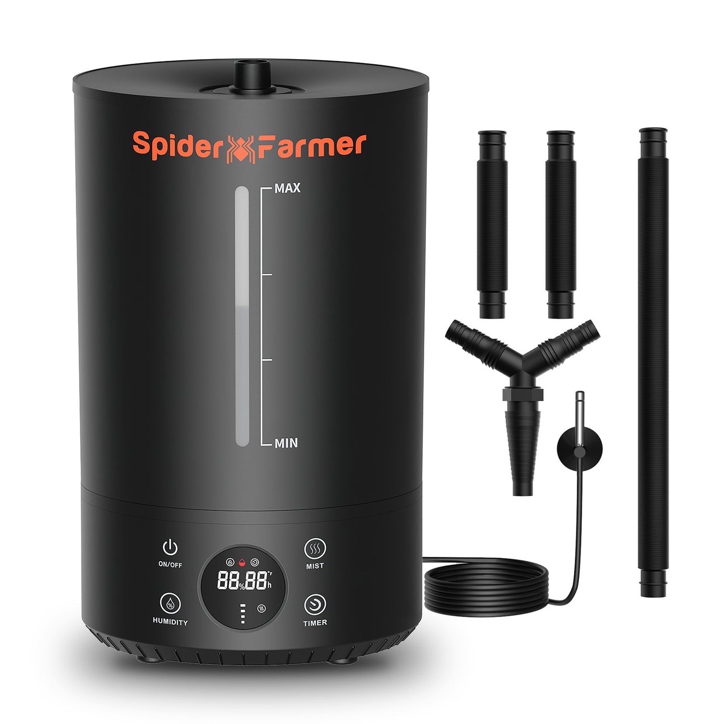6L Cool Mist Humidifier Ultrasonic with Temperature & Humidity Probe for Plants Indoor Grow Tent