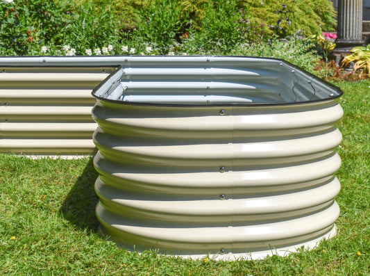 17" Tall L-Shape Garden Bed Kit