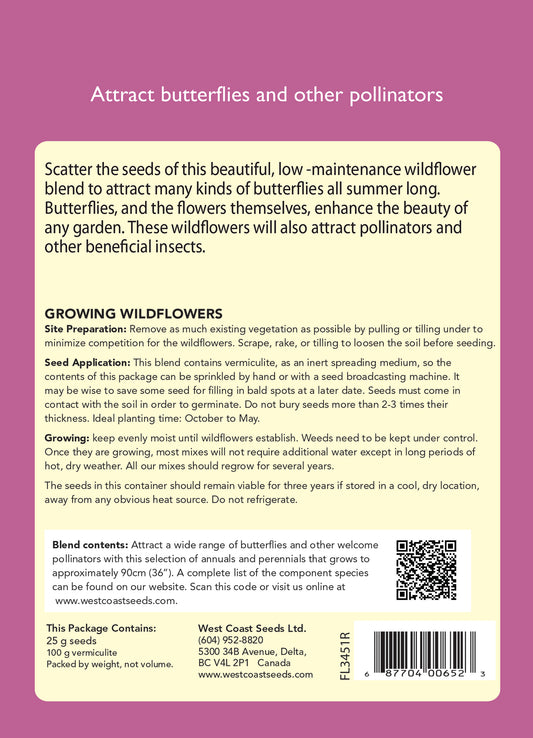 Wildflower - Butterfly Garden - Sprinkle Bag