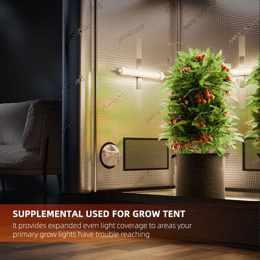 Glow30 32W Full Spectrum Side Lighting LED Grow Light Bars 13”, 4-Bar Kit, Boosts Lower Bud Growth & Yield, Ideal -Cloning, Veg & Flowering