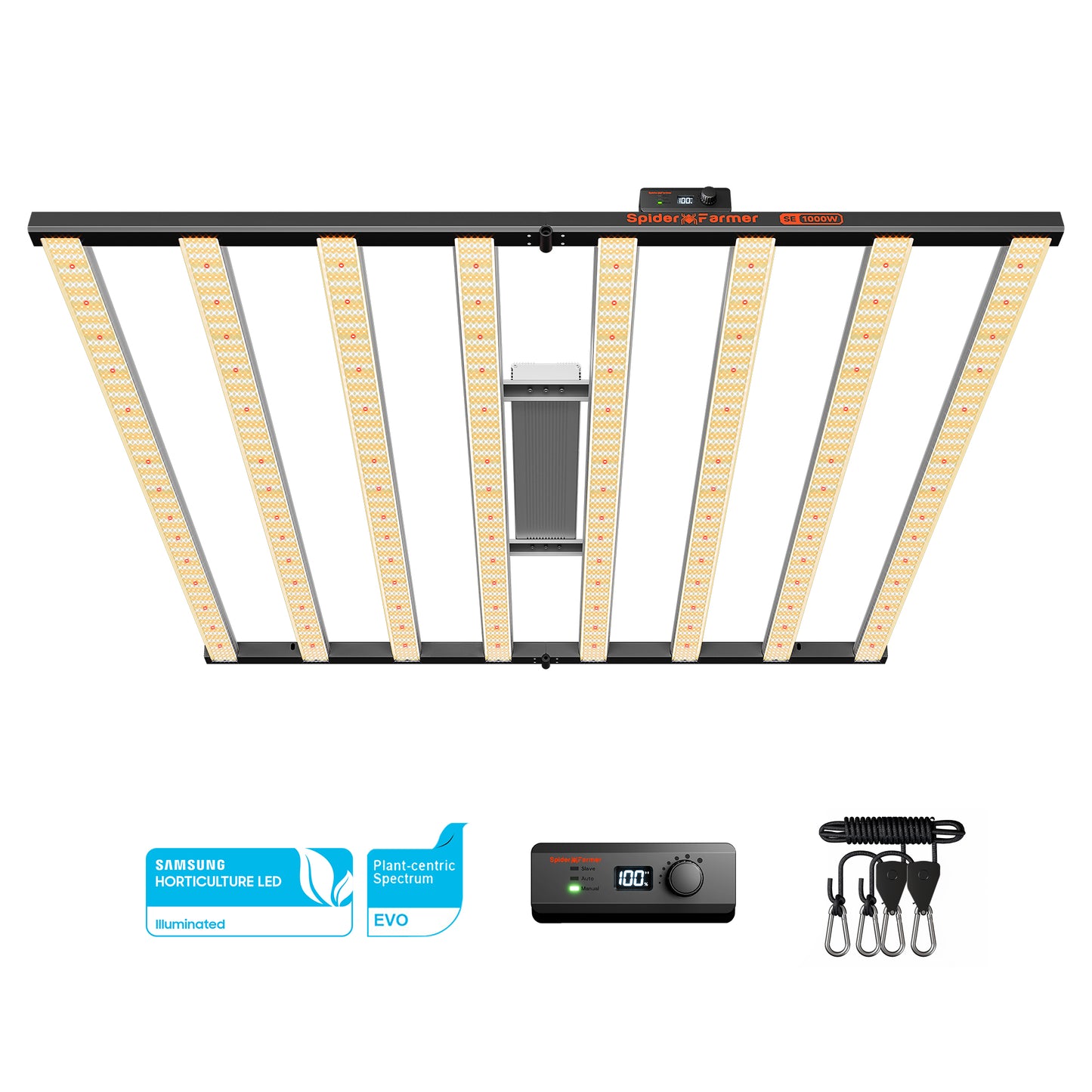 SE1000W LED Grow Light Samsung LM301H EVO Commercial CO2 Lighting with Bluetooth & WiFi Smart APP Control