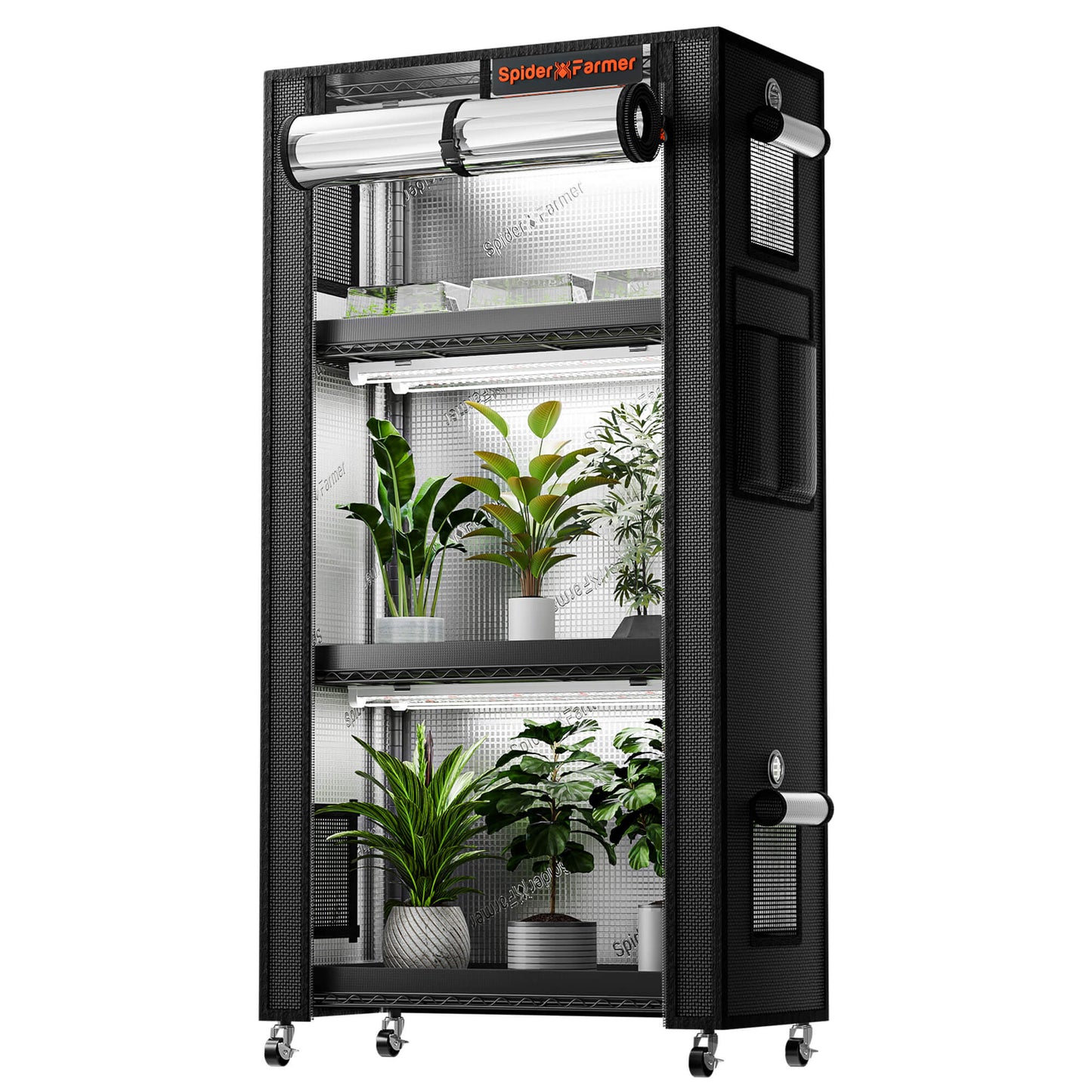 4 Tier Plant Stand With Grow Lights 108W