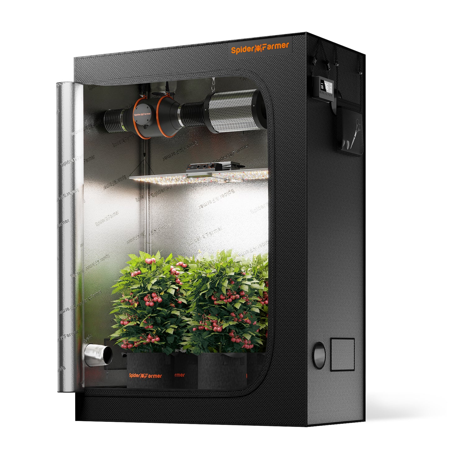 4.6’x2.3’x6.6' 140x70x200cm 1680D Indoor Grow Tent 1680D Hydroponic Plant Room for Optimal Plant Growth & Climate Control Grow Box