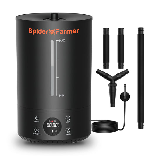 6L Cool Mist Humidifier Ultrasonic with Temperature & Humidity Probe for Plants Indoor Grow Tent