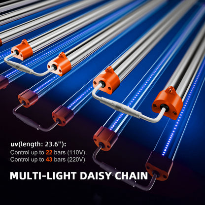 UV30 & IR16 LED Grow Light Bars Set (23.6”)