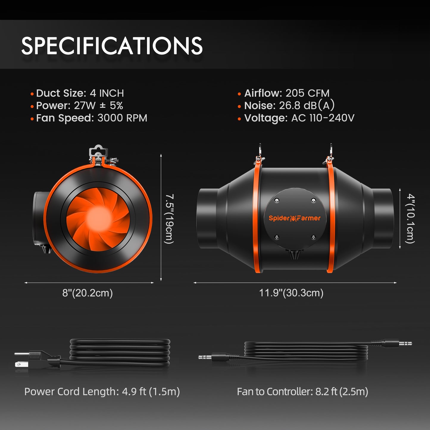 2’x2' Complete Grow Tent Kit SF1000 301H EVO Full Spectrum LED Grow Light 4” Ventilation System with with GGS Controller