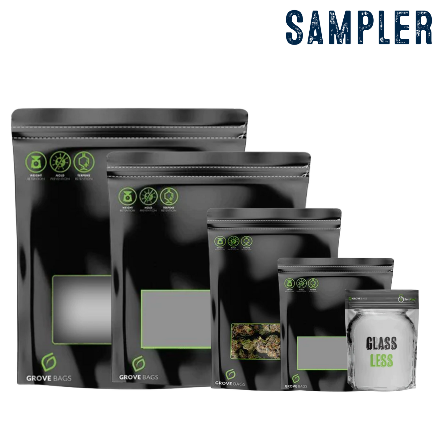 Grove Bags - TerpLoc Curing & Storage Bags (Sampler Pack)