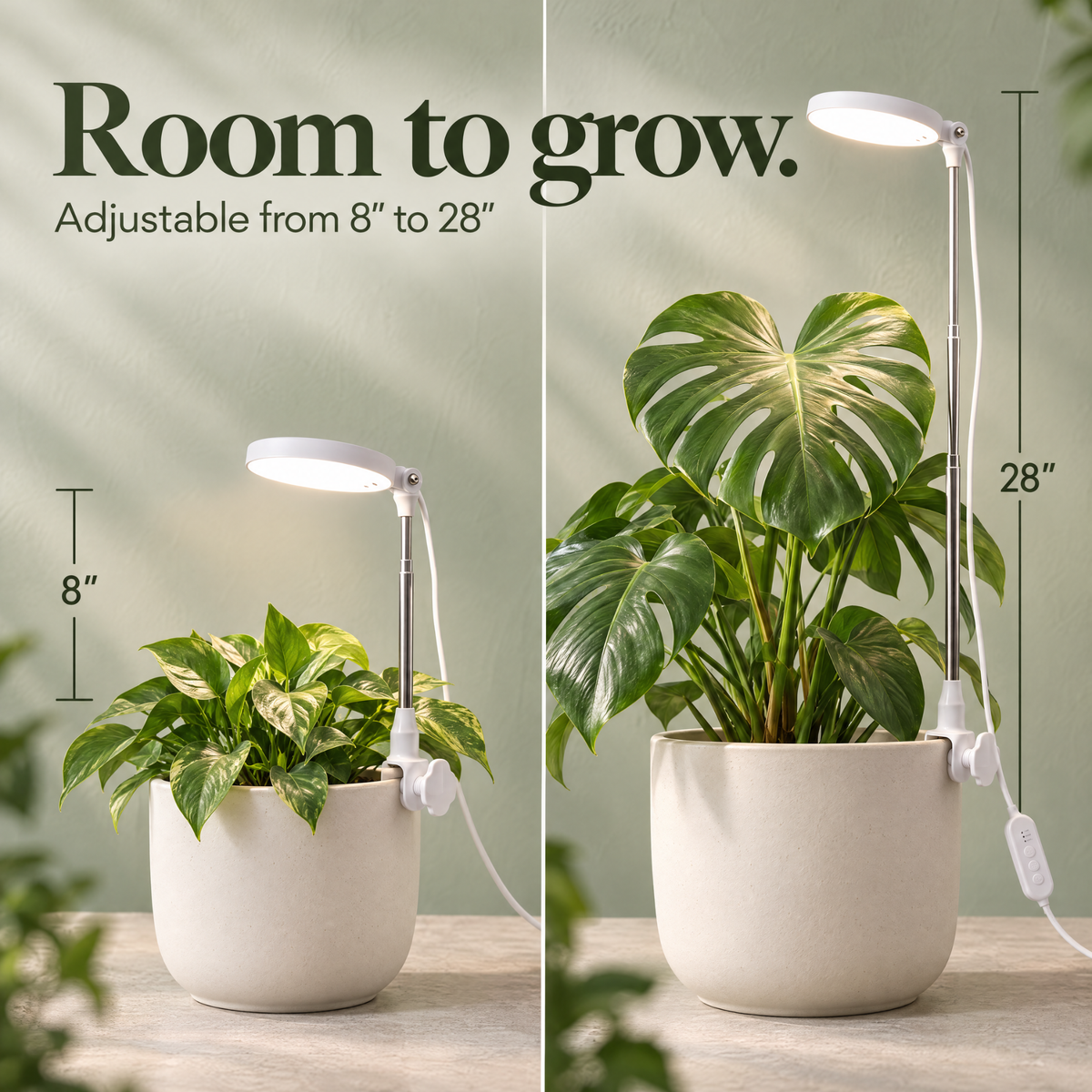 28" Adjustable LED Plant Light