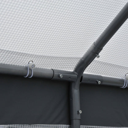 Outsunny Heavy-duty Walk-in Greenhouse 8' x 6' x 7.5' Outdoor Polytunnel for Vegetable Plant Growth Warm House
