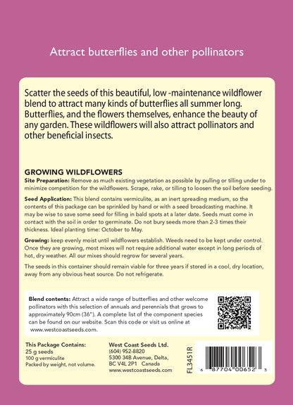 Wildflower - Butterfly Garden - Sprinkle Bag