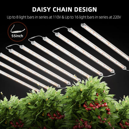 Glow80 80W LED Grow Light Bars – Full Spectrum, IP65 Waterproof, Linkable Lamps for Indoor Plants, Succulents, Cloning, Veg & Bloom