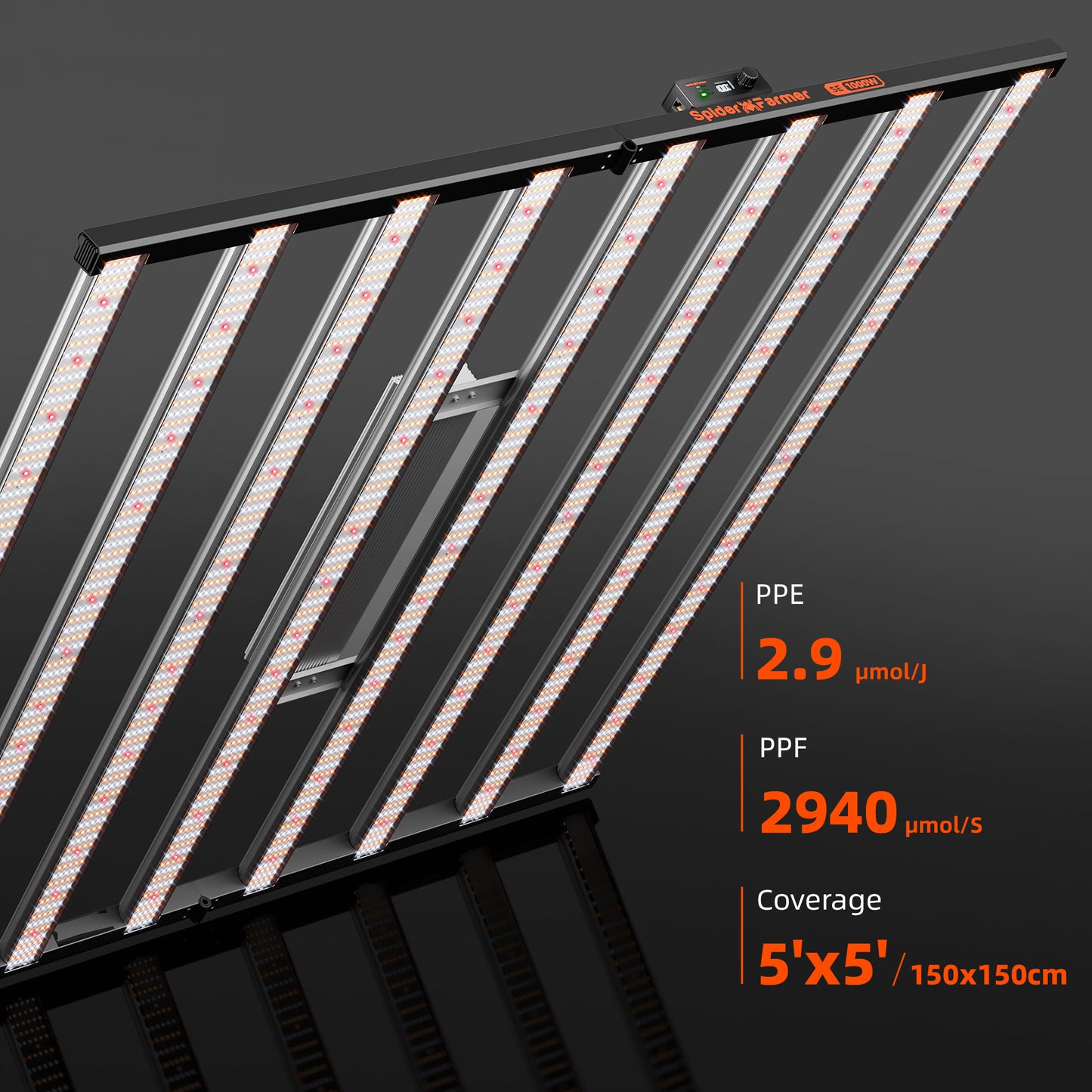 SE1000W LED Grow Light Samsung LM301H EVO Commercial CO2 Lighting with Bluetooth & WiFi Smart APP Control