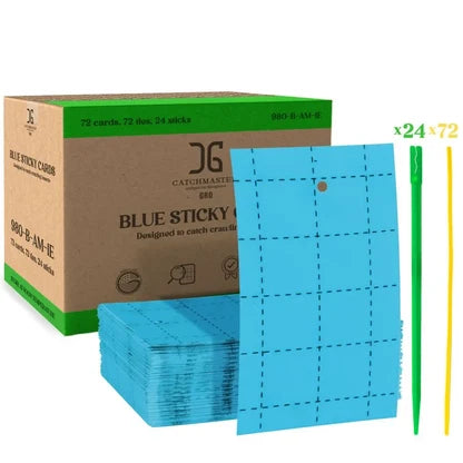 Insect Traps, Pest Monitors , Double-Sided Sticky Card, Blue
