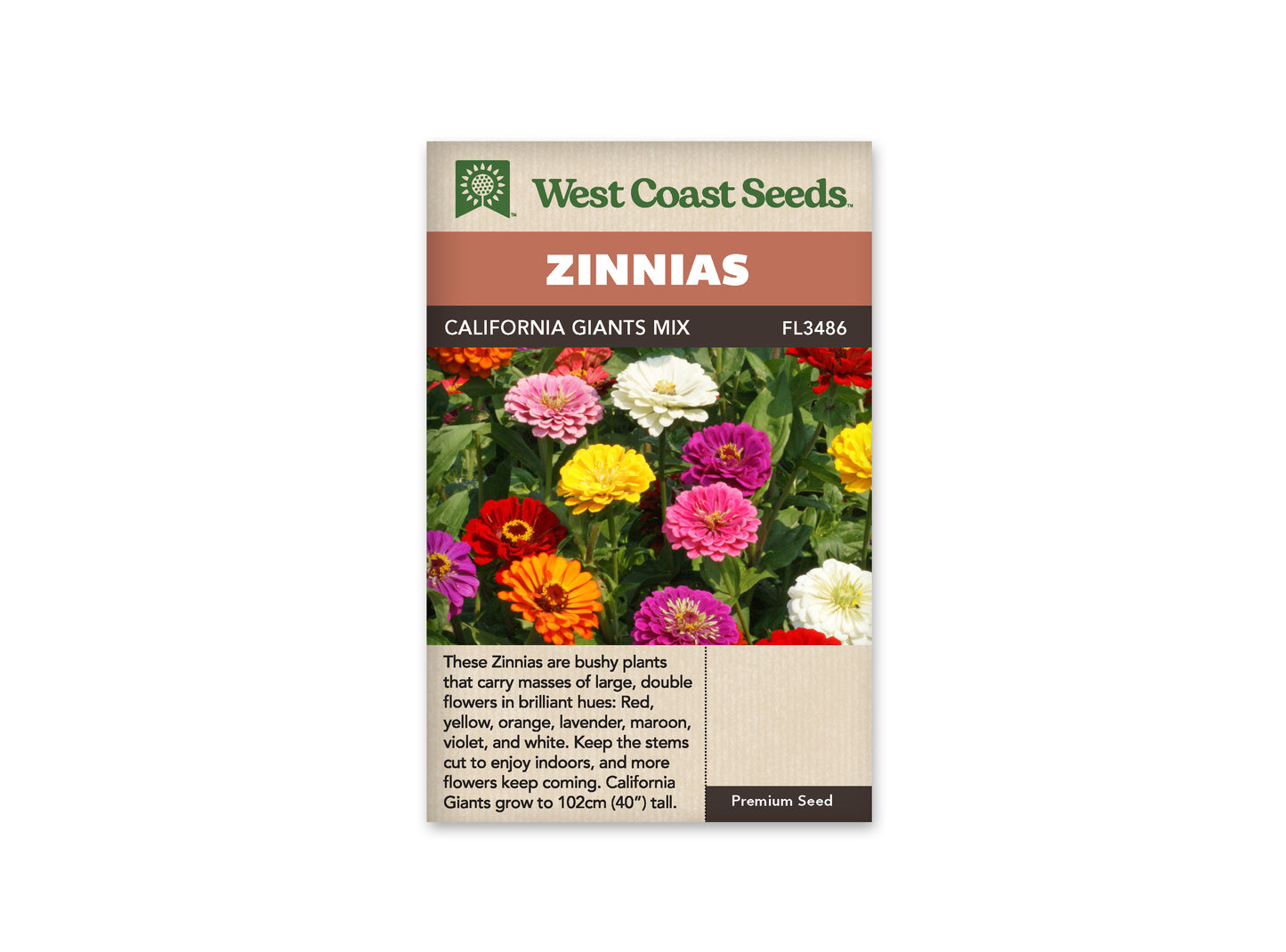 Zinnias - California Giants Mix