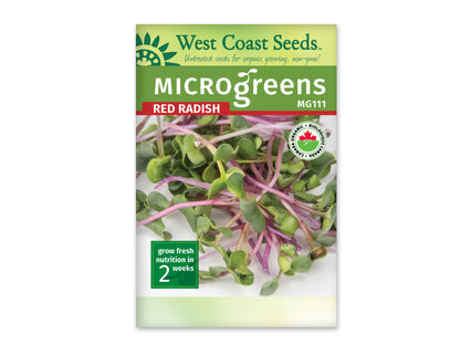 Microgreen Radish Certified Organic