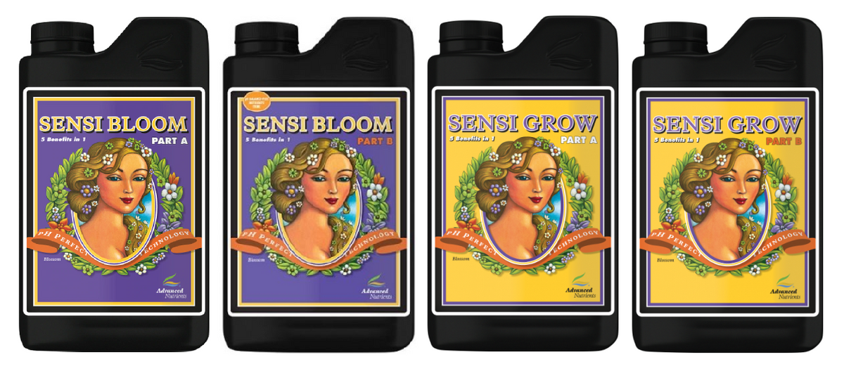Advanced Nutrients Sensi Bloom Parts A and B and Sensi Grow Parts A and B