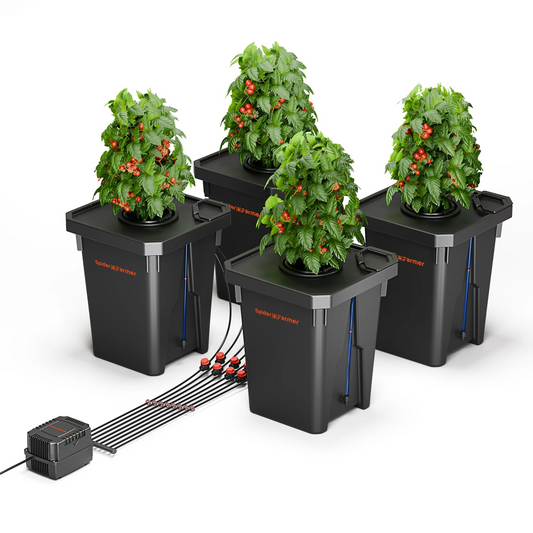 DWC (Deep Water Culture) Hydroponics Grow System with Top Drip Kit 7 Gallon Deep Water Culture 4 Buckets