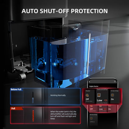 Dehumidifier – 2 Pint Smart Control with RJ12 Cable & Drain Hose
