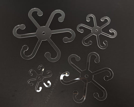 Plant Stem Holder - 6 Arms For Supporting Petioles