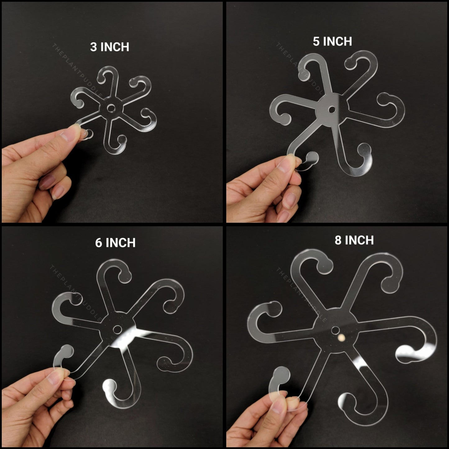 Plant Stem Holder - 6 Arms For Supporting Petioles