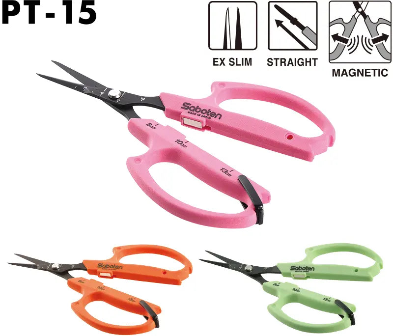 Orange Scissor Straight Magnet Extra Slim Tip PT-15